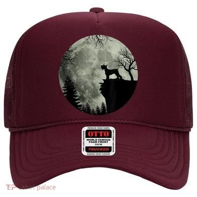 Schnauzer Dog Under Moon Halloween Costume Hat