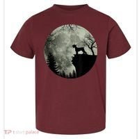 Schnauzer Dog Under Moon Halloween Costume Toddler T-Shirt thumb 0