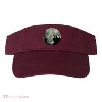 Schnauzer Dog Under Moon Halloween Costume Visor thumb 0