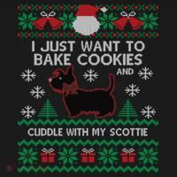 Scottie Dog Ugly Christmas Party Scottish Terrier Novelty Gift Backpack thumb 2