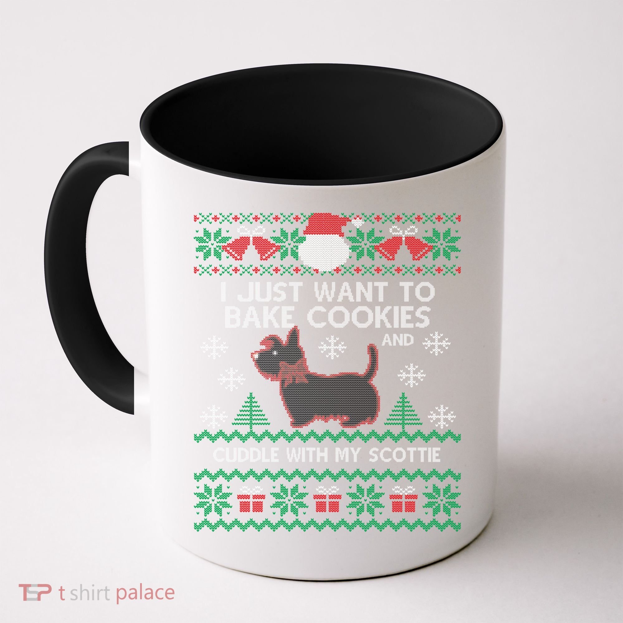 Scottie Dog Ugly Christmas Party Scottish Terrier Novelty Gift Coffee Mug