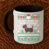Scottie Dog Ugly Christmas Party Scottish Terrier Novelty Gift Coffee Mug thumb 2