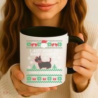 Scottie Dog Ugly Christmas Party Scottish Terrier Novelty Gift Coffee Mug thumb 3