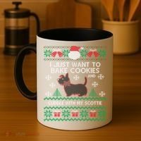 Scottie Dog Ugly Christmas Party Scottish Terrier Novelty Gift Coffee Mug thumb 4