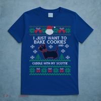 Scottie Dog Ugly Christmas Party Scottish Terrier Novelty Gift T-Shirt thumb 5