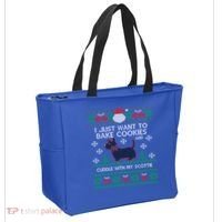 Scottie Dog Ugly Christmas Party Scottish Terrier Novelty Gift Tote Bag thumb 2