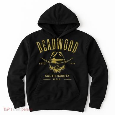 South Dakota Usa Skull Distressed Design Hoodie