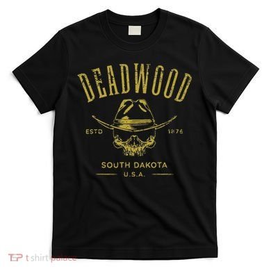 South Dakota Usa Skull Distressed Design T-Shirt