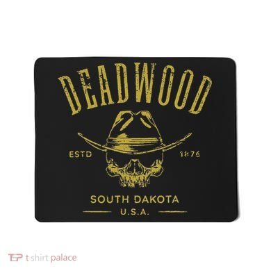 South Dakota Usa Skull Distressed Design Mousepad