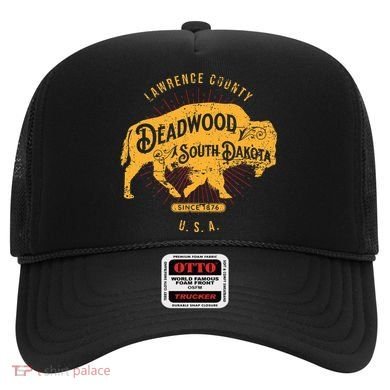 South Dakota Usa Distressed Bison Design Souvenir Hat