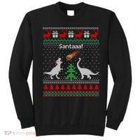 Santa Dinosaur Ugly Christmas Sweater Dinosaur Sweatshirt thumb 0