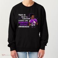 Survivor Domestic Violence Awareness Purple Women's Sweatshirt thumb 0