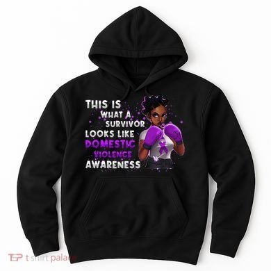 Survivor Domestic Violence Awareness Purple Hoodie
