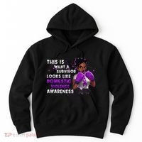 Survivor Domestic Violence Awareness Purple Hoodie thumb 0