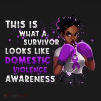 Survivor Domestic Violence Awareness Purple Hoodie thumb 7