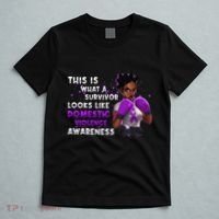 Survivor Domestic Violence Awareness Purple T-Shirt thumb 5
