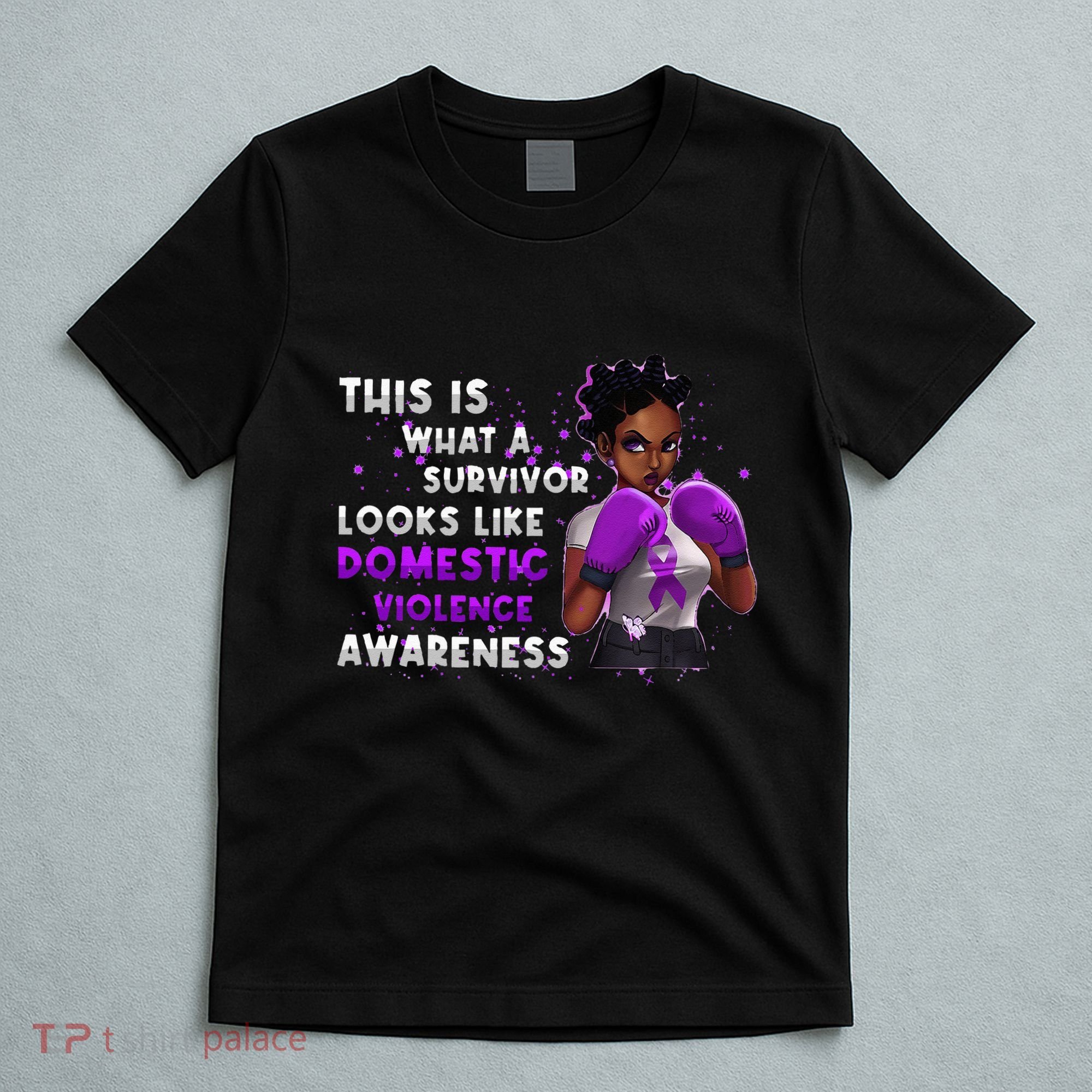 Survivor Domestic Violence Awareness Purple T-Shirt