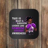 Survivor Domestic Violence Awareness Purple Coaster thumb 0