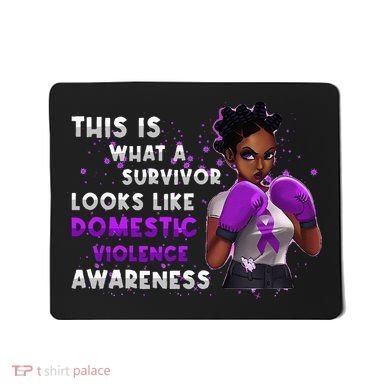 Survivor Domestic Violence Awareness Purple Mousepad