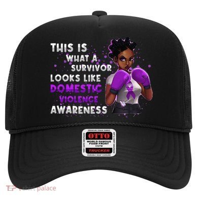 Survivor Domestic Violence Awareness Purple Hat