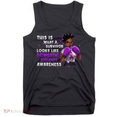 Survivor Domestic Violence Awareness Purple Tank Top