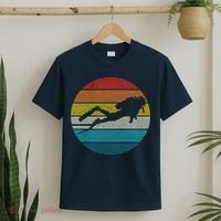 Scuba Diving Vintage Retro Ocean Scuba Diver Gift T-Shirt thumb 2