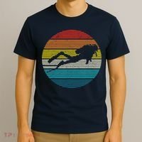 Scuba Diving Vintage Retro Ocean Scuba Diver Gift T-Shirt thumb 3