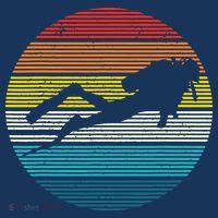Scuba Diving Vintage Retro Ocean Scuba Diver Gift T-Shirt thumb 7