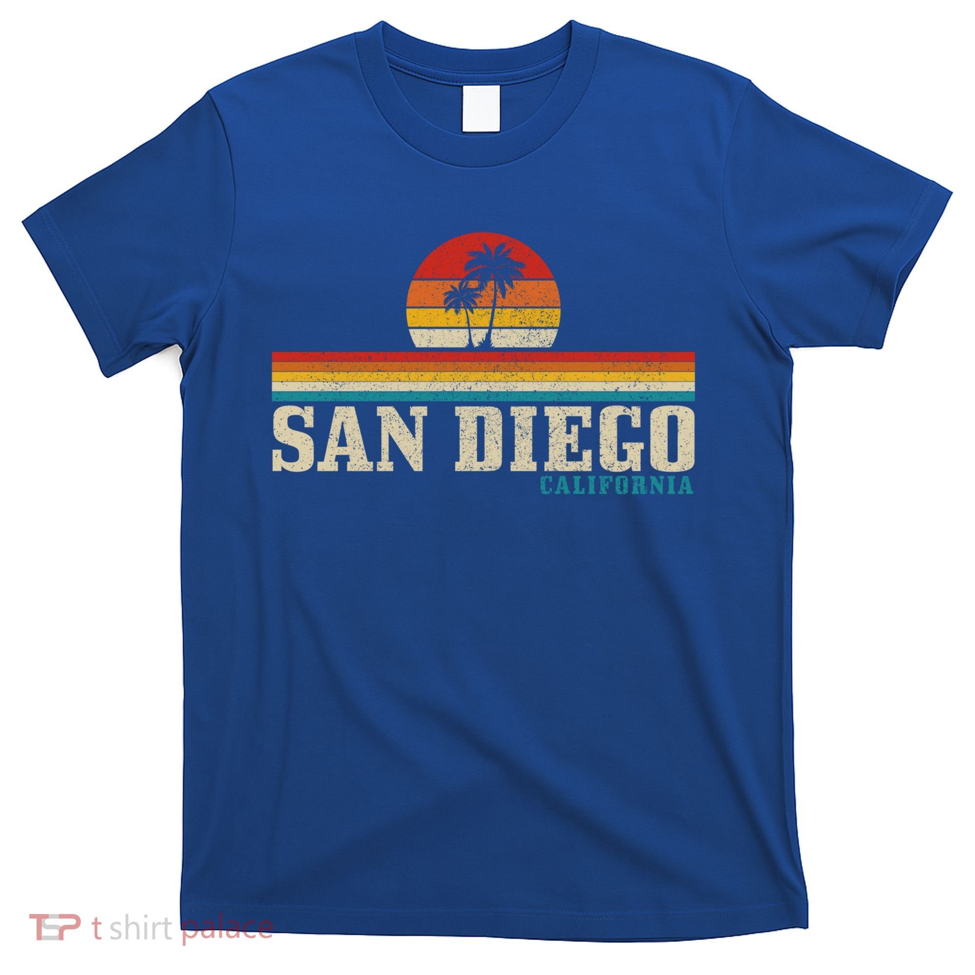 San Diego Vintage Sunset California Sailing Surfer San Diego Great Gift T-Shirt