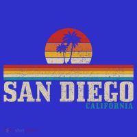San Diego Vintage Sunset California Sailing Surfer San Diego Great Gift T-Shirt thumb 7