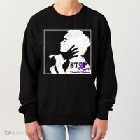 Stop Domestic Violence Awareness Month Purple Ribbon Warrior Women's Sweatshirt thumb 0