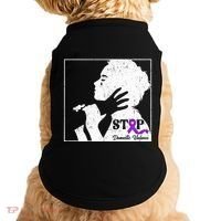 Stop Domestic Violence Awareness Month Purple Ribbon Warrior Doggie Tank thumb 0