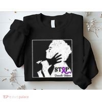 Stop Domestic Violence Awareness Month Purple Ribbon Warrior Sweatshirt thumb 2