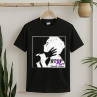 Stop Domestic Violence Awareness Month Purple Ribbon Warrior T-Shirt thumb 2