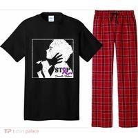 Stop Domestic Violence Awareness Month Purple Ribbon Warrior Pajama Set thumb 0