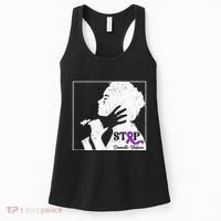 Stop Domestic Violence Awareness Month Purple Ribbon Warrior Women's Tank Top thumb 0