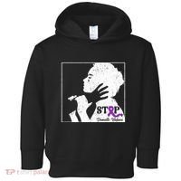 Stop Domestic Violence Awareness Month Purple Ribbon Warrior Toddler Hoodie thumb 0