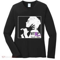 Stop Domestic Violence Awareness Month Purple Ribbon Warrior Women's Long Sleeve Shirt thumb 0
