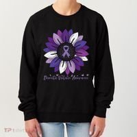 Sunflower Domestic Violence Awareness Month Women's Sweatshirt thumb 0