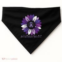 Sunflower Domestic Violence Awareness Month USA-Made Doggie Bandana thumb 0
