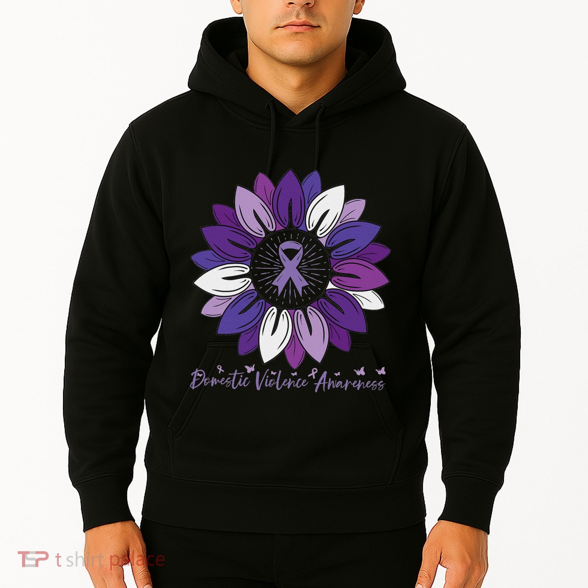Sunflower Domestic Violence Awareness Month Hoodie