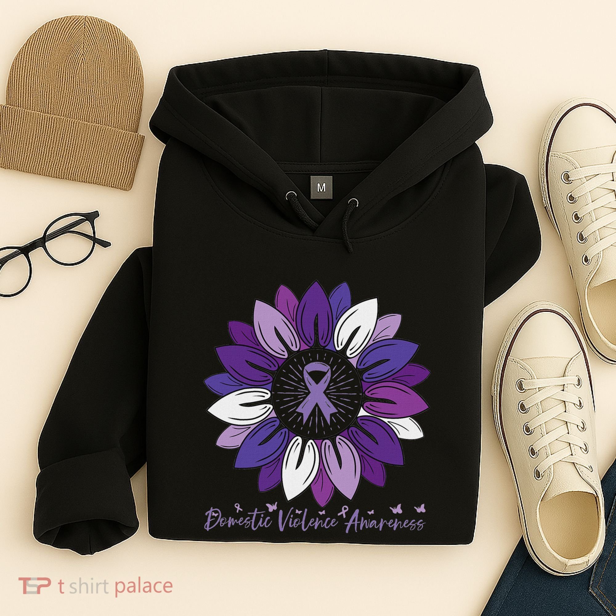 Sunflower Domestic Violence Awareness Month Hoodie