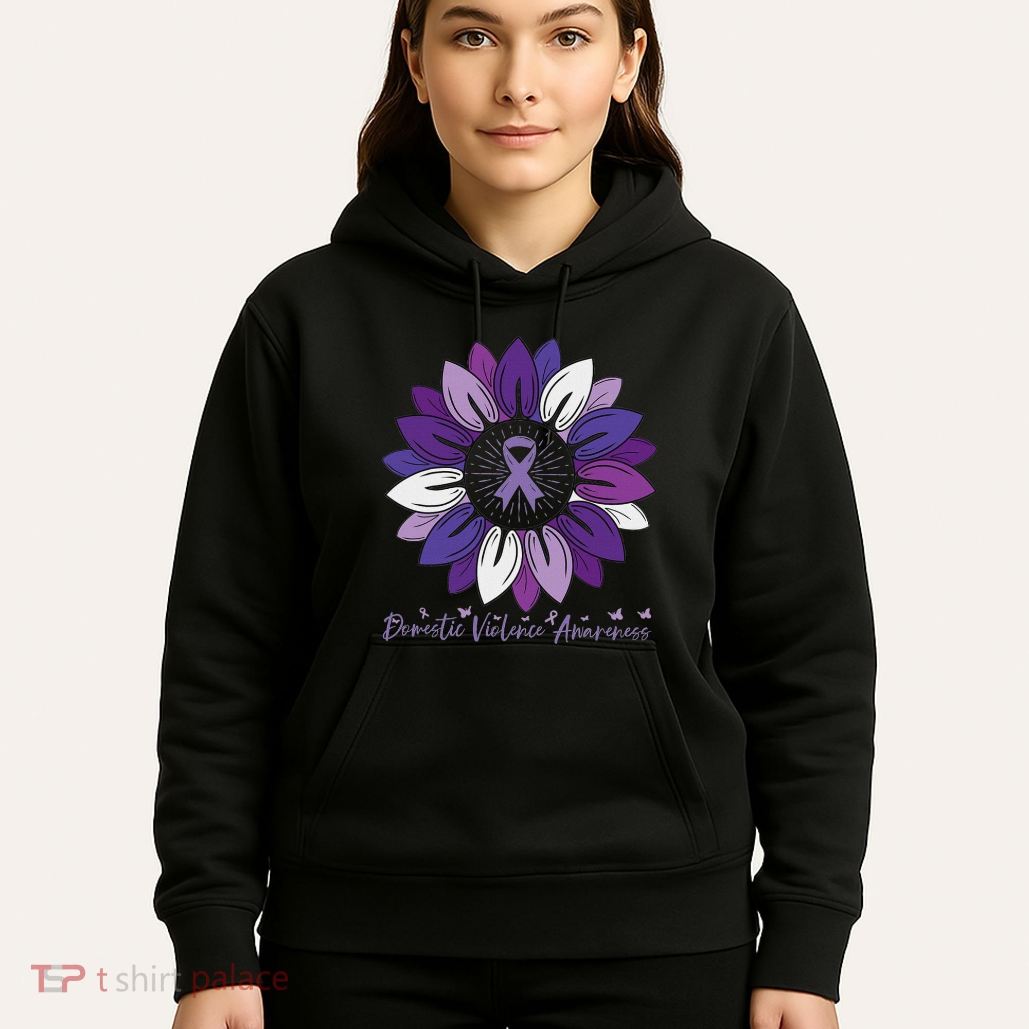 Sunflower Domestic Violence Awareness Month Hoodie