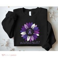 Sunflower Domestic Violence Awareness Month Sweatshirt thumb 2