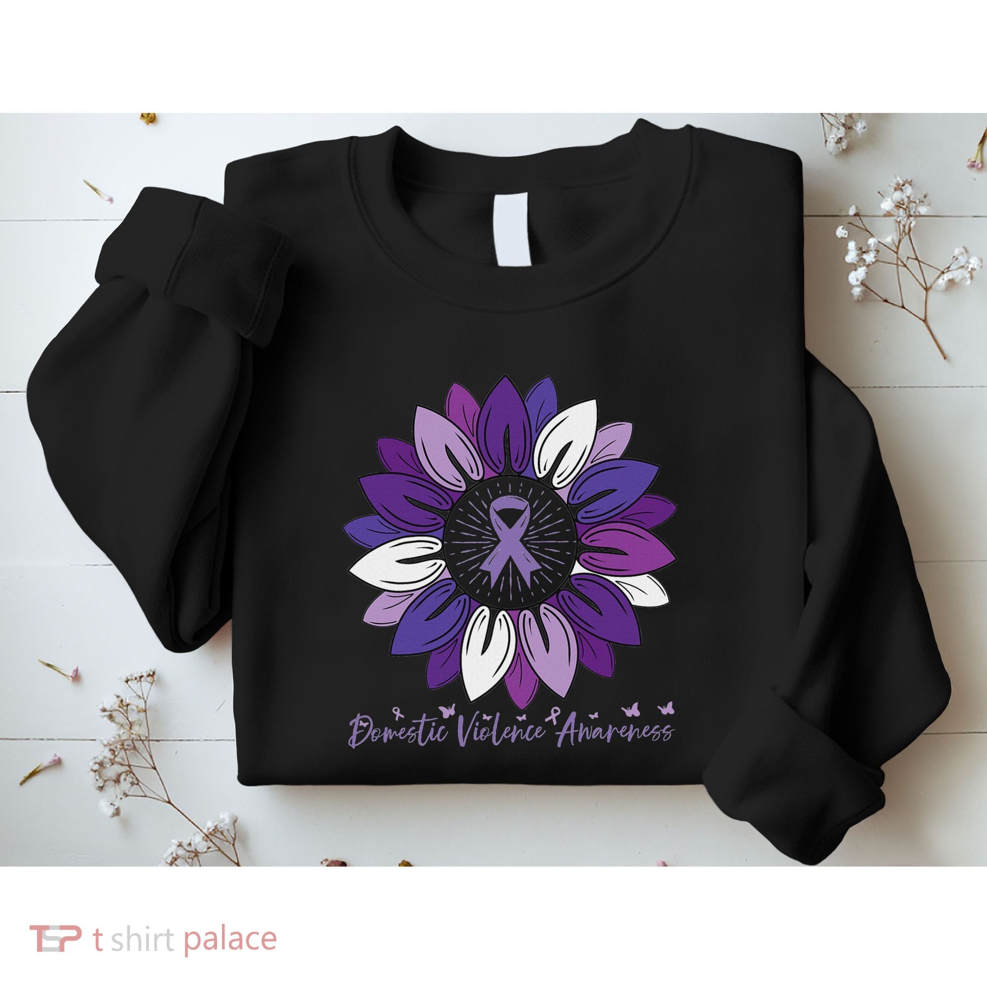 Sunflower Domestic Violence Awareness Month Sweatshirt