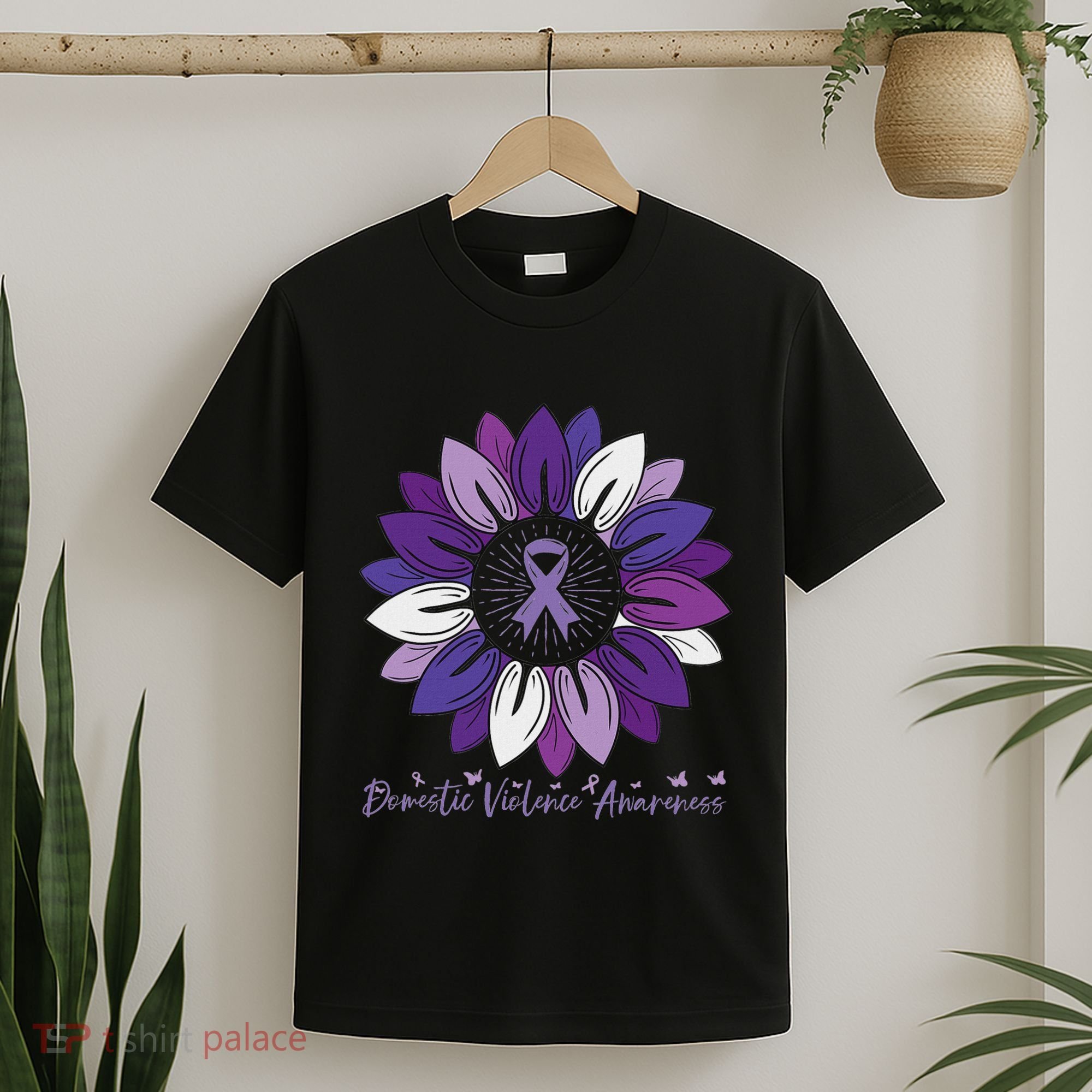Sunflower Domestic Violence Awareness Month T-Shirt