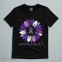 Sunflower Domestic Violence Awareness Month T-Shirt thumb 5