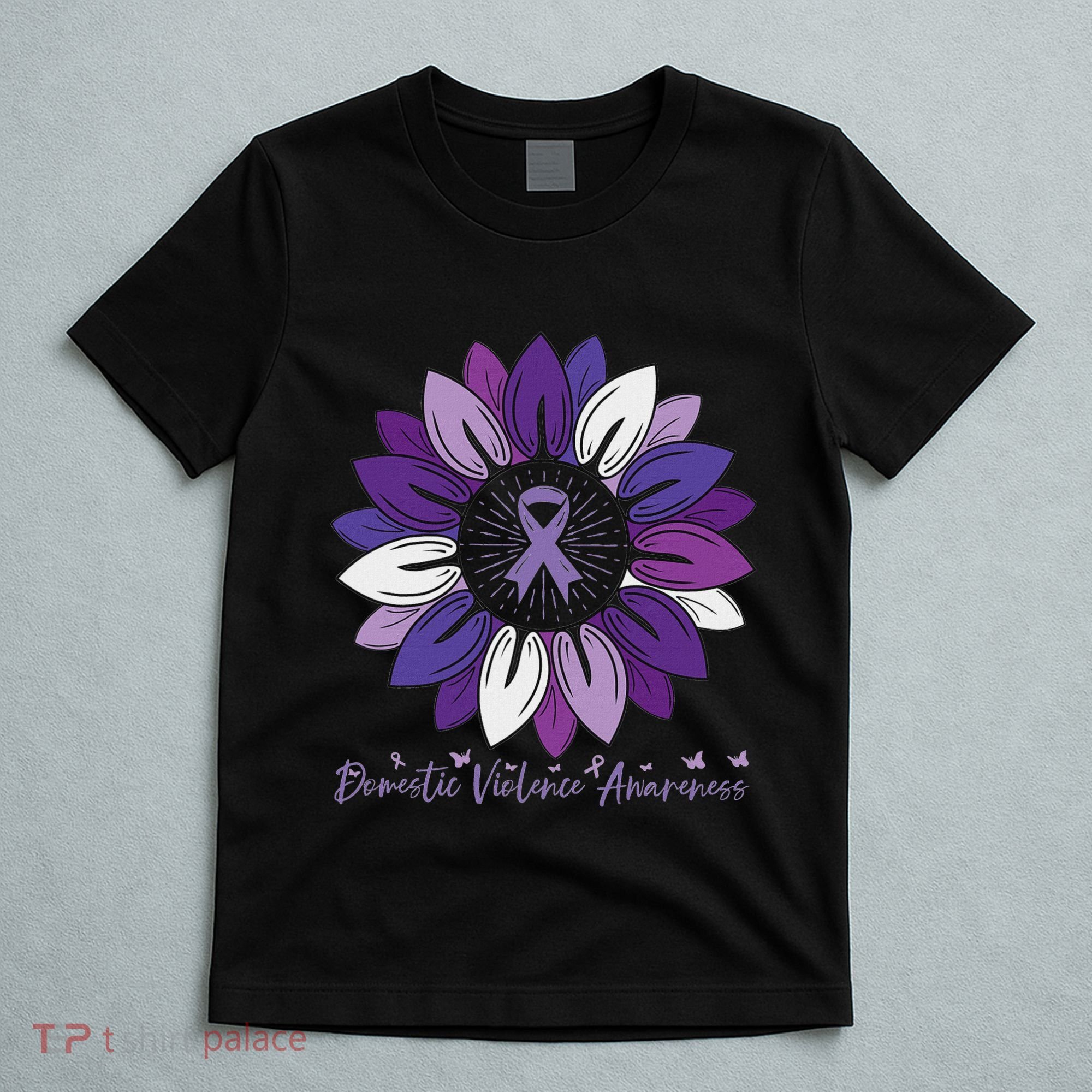 Sunflower Domestic Violence Awareness Month T-Shirt