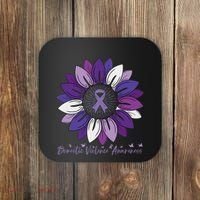 Sunflower Domestic Violence Awareness Month Coaster thumb 0