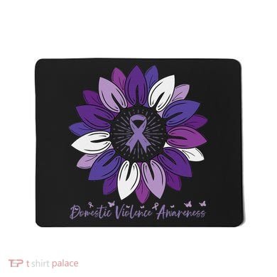 Sunflower Domestic Violence Awareness Month Mousepad